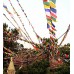 Tibetan, Polister, Cheapest, Horizontal, Prayer Flags (1 packet have 5 rolls and 1 roll have 25 individual flags) - Extra Large Size