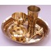 Normal Nepali Khana set,Thali set,Yellow/Shiny Quality - Mix Size