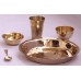 Normal Nepali Khana set,Thali set,Yellow/Shiny Quality - Mix Size