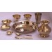 VIP Nepali Khana set,Thali set,Yellow/Shiny Quality - Mix Size