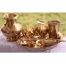 VIP Nepali Khana set,Thali set,Yellow/Shiny Quality - Mix Size