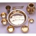 VIP Nepali Khana set,Thali set,Yellow/Shiny Quality - Mix Size