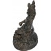 Kuber(Kubera) - The Lord of wealth, hand worked in Nepal, Dark Brown color - Medium Size