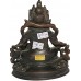 Kuber(Kubera) - The Lord of wealth, hand worked in Nepal, Dark Brown color - Medium Size