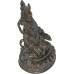 Kuber(Kubera) - The Lord of wealth, hand worked in Nepal, Dark Brown color - Medium Size