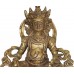 Kuber(Kubera) - The Lord of wealth, hand worked in Nepal, Dim Yellow color - Medium Size