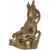 Kuber(Kubera) - The Lord of wealth, hand worked in Nepal, Dim Yellow color - Medium Size