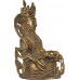 Kuber(Kubera) - The Lord of wealth, hand worked in Nepal, Dim Yellow color - Medium Size