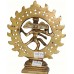 SHIVA NATARAJ - Best quality statue hand work in Nepal by Master Artist. Dim Yellow Color - Small Size