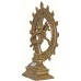 SHIVA NATARAJ - Best quality statue hand work in Nepal by Master Artist. Dim Yellow Color - Medium Size