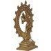 SHIVA NATARAJ - Best quality statue hand work in Nepal by Master Artist. Dim Yellow Color - Medium Size