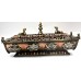 Incense burner with dears and Dharma pillar, eight auspicious and bajra, Bronze  - Medium Size