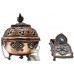 Incense Burner boat shaped, Copper/Bronze with decoration - Medium Size