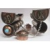 Incense Burner attached with Incense Stick keeping box (holder), Copper/Bronze  with decoration - Medium Size