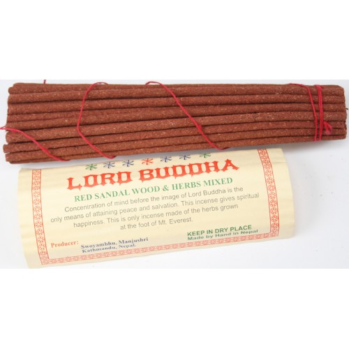 LORD BUDDHA, Handrolled, Pure Himalayan Herbal incense, sticks from Nepal