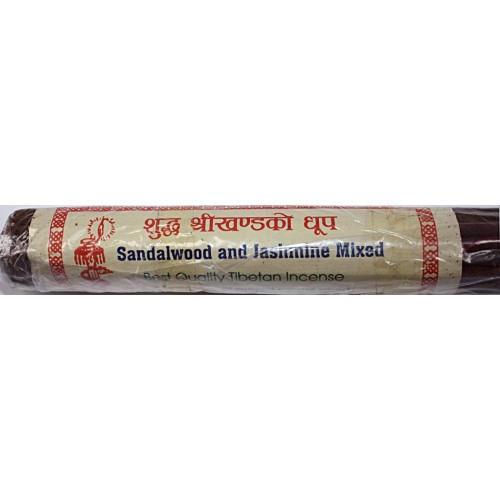 SANDELWOOD AND JASMIN, Handrolled, Pure Himalayan Herbal incense, sticks from Nepal