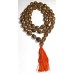 5 Faces Mala very Speical Designed (knotted and white metal plating)  (54 Beads  with 1 pcs guru beads) - Large size (12 mm)