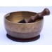 C (DO) - Musical, Healing, Therapeutic, Handmade Thadobati Real Antique Singing Bowl (Normal Antique)