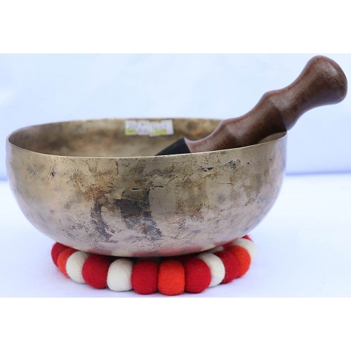 SUN - Planetary, Healing, Therapeutic, Handmade Jambati Real Antique Singing Bowl (Normal Antique)