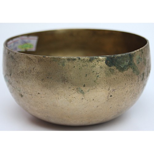 ALPHA - Planetary, Healing, Therapeutic, Handmade Cobrebati Real Antique Singing Bowl (Medium Antique)