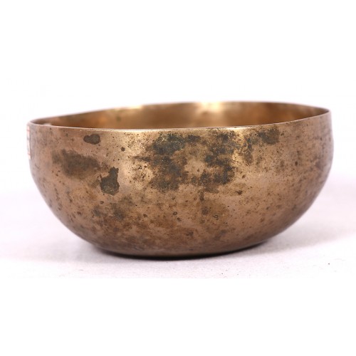 C (DO) - Musical, Healing, Therapeutic, Handmade Cobrebati Real Antique Singing Bowl (Superior Antique)