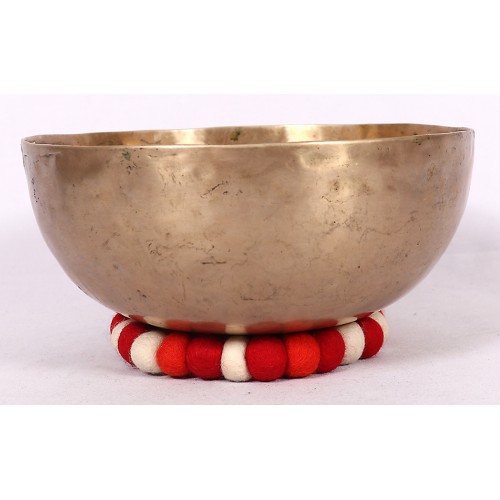 C (DO) - Musical, Healing, Therapeutic, Handmade Jambati Real Antique Singing Bowl (Superior Antique)