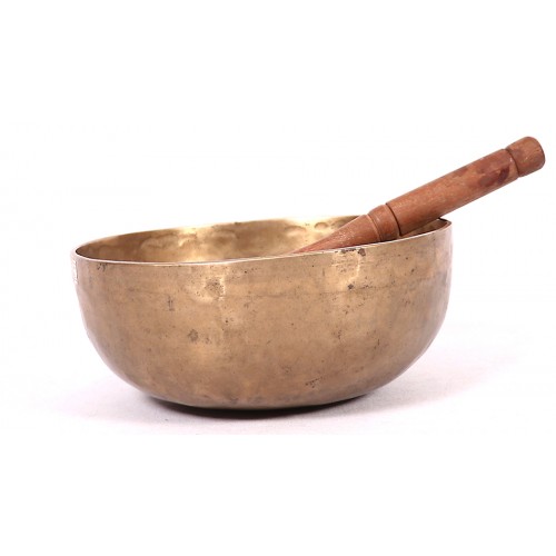 C (DO) - Musical, Healing, Therapeutic, Handmade Jambati Real Antique Singing Bowl (Superior Antique)