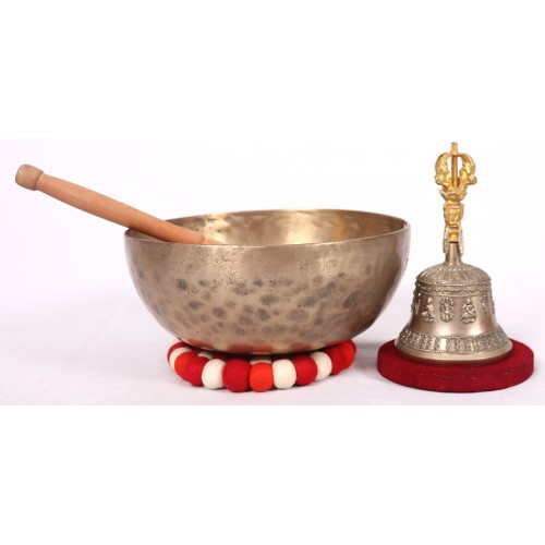 EARTHDAY (SOUND OF THE DAY) - Planetary, Healing, Therapeutic, Handmade Jambati Real Antique Singing Bowl (Superior Antique)