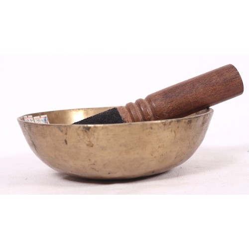 G (SOL) - Musical, Healing, Therapeutic, Handmade Manipuri Real Antique Singing Bowl (Unique Shape)