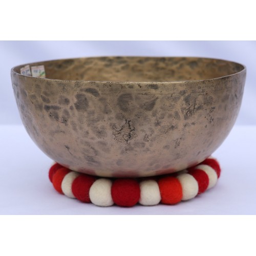 Metonic Month (METON) - Planetary, Healing, Therapeutic, Handmade Jambati Real Antique Singing Bowl (Normal Antique)