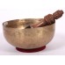 F (FA) - Musical, Healing, Therapeutic, Handmade Jambati Real Antique Singing Bowl (Medium Antique)