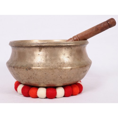 SATURN - Planetary, Healing, Therapeutic, Handmade Golbati (Unique Shape) Real Antique Singing Bowl (Unique Shape)