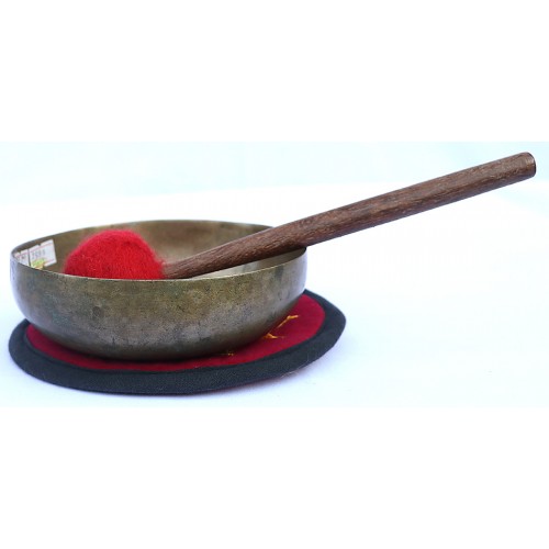 MARS - Planetary, Healing, Therapeutic, Handmade Chickenbati with Little bit Manipuri Shape Real Antique Singing Bowl (Medium Antique)