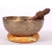 EARTHDAY (SOUND OF THE DAY) - Planetary, Healing, Therapeutic, Handmade Jambati Real Antique Singing Bowl (Medium Antique)