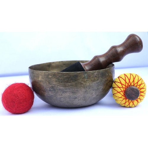 EARTHDAY (SOUND OF THE DAY) - Planetary, Healing, Therapeutic, Handmade Chickenbati Real Antique Singing Bowl (Normal Antique)