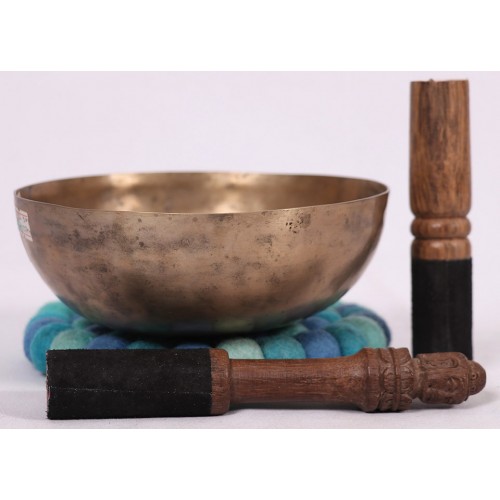 EROS - Planetary, Healing, Therapeutic, Handmade Chickenbati Real Antique Singing Bowl (Medium Antique)