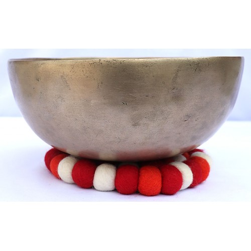 PLATONIC YEAR - Planetary, Healing, Therapeutic, Handmade Chickenbati Real Antique Singing Bowl (Normal Antique)