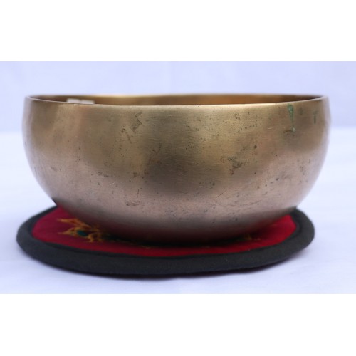 AQUA - Planetary, Healing, Therapeutic, Handmade Jambati Real Antique Singing Bowl (Normal Antique)