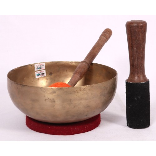 MARS - Planetary, Healing, Therapeutic, Handmade Jambati Real Antique Singing Bowl (Medium Antique)