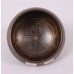 JUPITER - Brass, Dark Brown, Buddha Eyes and Mantra Carved, Cast Moulded Singing Bowl - Extra Small Size