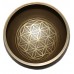 Earth Day (Sound of the Day) - Planetary, Brass Carved, Mantra/Flower of life, Molded Singing Bowl - Extra Small Size