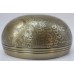 F (FA) - Musical, Brass Carved, Double Bajra/Flower of life, Molded Singing Bowl - Extra Small Size