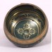 Jupiter - Cast-moulded Brass Golden Etching Blue Buddh Eyes/Ying Yang – Double Bajra - Extra Small Size