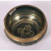 Jupiter - Cast-moulded Brass Golden Etching Blue Buddh Eyes/Ying Yang – Double Bajra - Extra Small Size