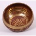 Chiron - Cast-moulded Brass Golden Etching Pink Buddha Eyes/Endless Knot - Extra Small Size