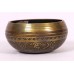 Platonic Year - Cast-moulded Brass Golden Etching Om/Buddha Eyes - Extra Small Size