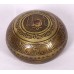 Platonic Year - Cast-moulded Brass Golden Etching Om/Buddha Eyes - Extra Small Size