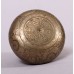 G (SOL)- Brass, Etching with (White Tara) Dice, Cast Moulded Singing Bowl - Extra Small Size