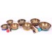 Harmonic Healing,  Musical Signing bowls SET, CHAKRA HEALING, TIBETAN SINGING BOWLS SET OF 7 NOTES -11.3-25.8 Cm