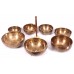 Harmonic Healing,  Musical Signing bowls SET, CHAKRA HEALING, TIBETAN SINGING BOWLS SET OF 7 NOTES -12.5-26.5 Cm